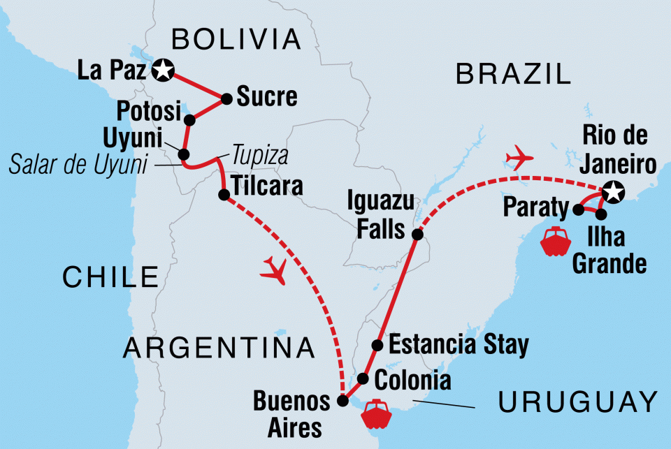 travel between brazil and uruguay